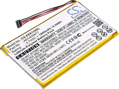 Obrázok produktu pre TECHTEK Batéria kompatibilná s [Fiio] FX1221, X1 ii nahrádza AEC404677
