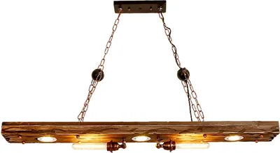Produktbild von Metalowa lampa wisząca w stylu vintage lampa wisząca lampa wisząca lampa wisząca lampa wisząca lampa sufitowa drewno do sypialni jadalnia kuchnia salon bar restauracja hotel