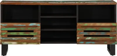 Image de vidaXL Armoire TV 100x34x46 cm en bois massif d'acacia
