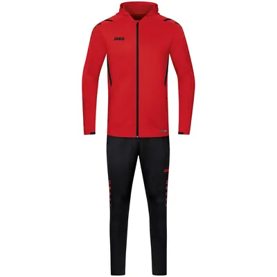 Produktbild von Jako Challenge Trainingsanzug Polyester Mit Kapuze Herren - Rot / Schwarz  | Größe: M