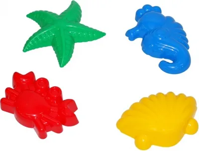 Obrázek produktu pro Formy na písek Wader, 4 ks.