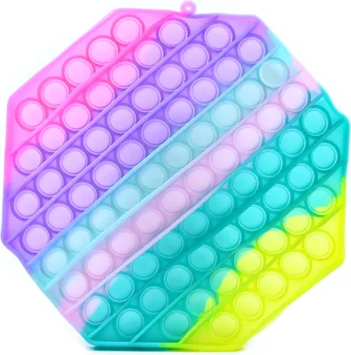 Produktbild von Pop It Fidget Toy Set Auswahl - Herz Kreis Achteck - Anti-Stress Spielzeug 20cm