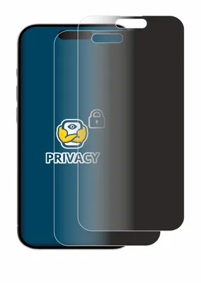 Produktbild von 2x BROTECT Sichtschutzfolie für Apple iPhone 15 Pro Max Anti-Spy Privacy Sichtschutz Blickschutz Folie Blaulicht-Schutz