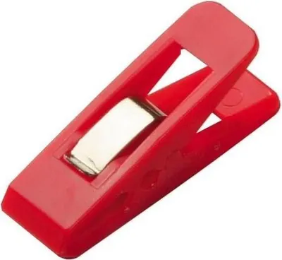Produktbild von Briefklemmer Multi Clip Taifun 15x50mm VE=4 Stück rot