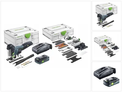 Zdjęcie produktu dla Festool CARVEX PSC 420 HPC 4,0 EBI-Set akumulatorowa wyrzynarka wahadłowa 18 V 120 mm ( 576523 ) bezszczotkowa + 1x akumulator 4,0 Ah + ładowarka + systainer + akcesoria
