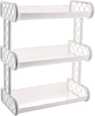 Zdjęcie produktu dla Półka plastikowa 3 poziomy 32,4x17,7x41,4cm BRAVO biała