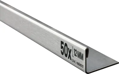 Produktbild von 50x L-Profil Edelstahlschiene Fliesenschiene Fliesenprofil L250cm 12mm gebürstet