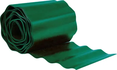 Produktbild von GARDENIX WaveBorder Rasenkanten aus Kunststoff, Länge 9 m, Höhe 10–25 cm – Grün / 15 cm