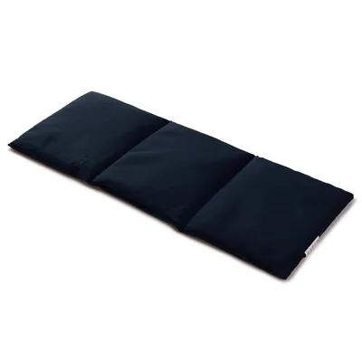 Produktbild von Körnerkissen 20x50cm groß 3-Kammer dunkelblau - Wärmekissen lang Weizenkornkissen