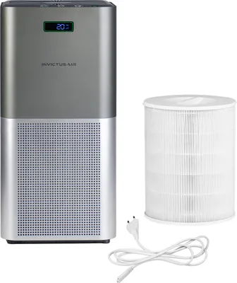 Produktbild von Genius Invictus Air P7 Luftreiniger mit HEPA 13 Filter entfernt Staub, Viren, Gerüchen Milben Tierhaaren bis zu 400 m², 3 Stufe Luftqualitätsanzeige
