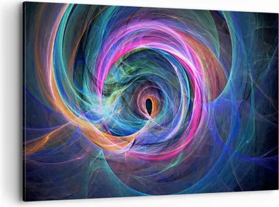 Produktbild von Bild auf Leinwand - Leinwandbild - Abstraktion modern - 120x80cm - Wand Bild - Wanddeko - Leinwanddruck - Bilder - Kunstdruck - Wanddekoration - Leinwand bilder - Wandkunst - AA120x80-3987