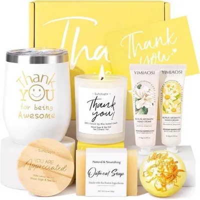 Produktbild von Famanu Geschenkbox Dankeschön für Frauen und Mitarbeiter - Geschenkset