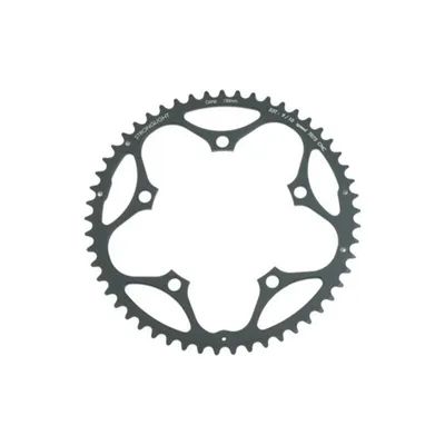 Image de Plateau de pédalier Stronglight 7075T6 noir 130 mm, 53 dents.