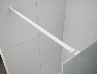 Produktbild von Polysan ESCA Eckstütze für Duschabtrennungen 1200mm, weiß matt