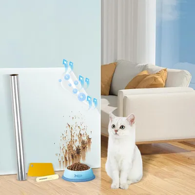 Produktbild von Wandschutzfolie - Elektrostatische Klebefolie transparent - Für Küche Möbel und Büro - 60x200 cm
