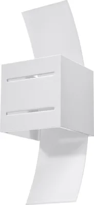 Produktbild von Wandleuchte LORETO weiß 1xG9 8W Aluminium/Glas 30x12x10cm Sollux Lighting