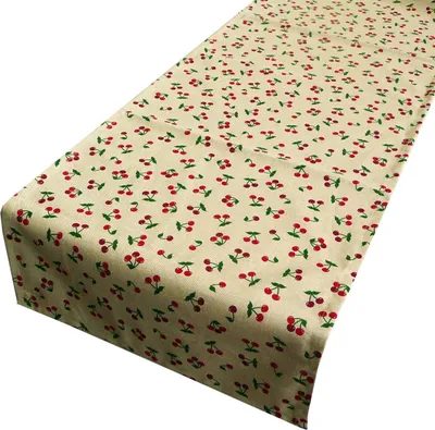 Produktbild von Schöner Leben Tischläufer Kirschen natur rot grün 40x160cm