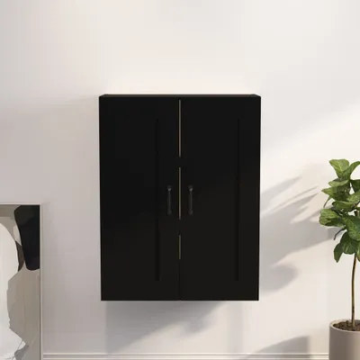 Image de vidaXL Armoire suspendue noir 69,5x32,5x90 cm
