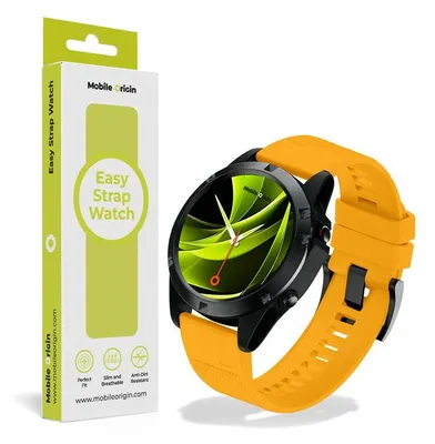 Obrázek produktu pro Mobile Origin MO-ES26-YLW, Pásek, Chytré hodinky, Žlutá, Garmin, 26mm version: Garmin Fenix 6X Pro Solar Garmin Fenix 6X Pro Garmin Fenix 6X Pro Sapphire Garmin..., Silikon