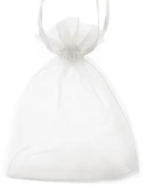 Produktbild von 10 Organza-Beutel, ca 85 x 110 mm weiß