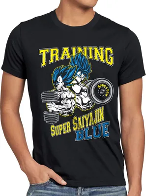 Produktbild von BaumwolleCloud Training Super Saiyajin Blue Herren T-Shirt god Z goku vegeta anime