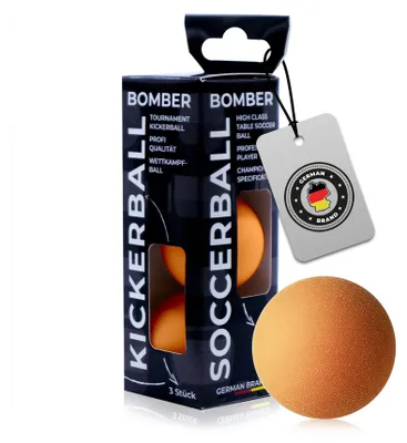 Zdjęcie produktu dla Piłka do kickera Bomber BANDITO, pomarańczowa, 35 mm, zestaw 3 sztuk,