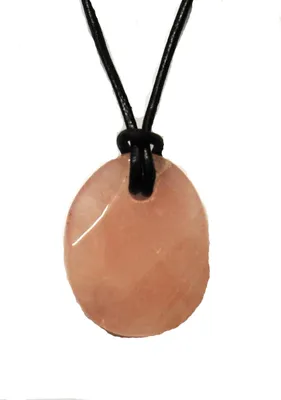 Produktbild von Edelstein-Anhänger, Rosenquarz, oval angeschliffen