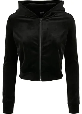 Produktbild von Urban Classics - Hoodie mit durchgehendem Reißverschluss für Damen TN948 (3XL) (Schwarz)