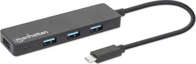 Produktbild von MANHATTAN 4-Port USB 3.2 Gen 1 Hub C-Stecker auf 4x A-Buchse