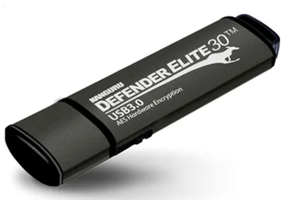 Produktbild von Kanguru Defender Elite30 128GB USB 3.2 / 256-bit XTS Hardware encryption / FIPS 140-2 Level 3 / compatible with Windows or MacOS / Physical write protect switch