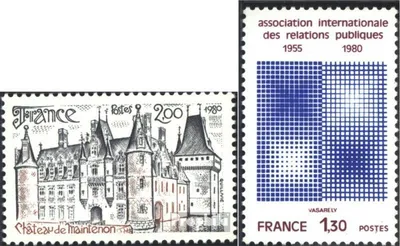 Produktbild von Briefmarken Frankreich 1980 Mi 2210,2211 (kompl.Ausg.) postfrisch Tourismus