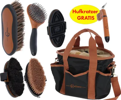 Produktbild von Covalliero Premium-Pflegeset + gratis Hufkratzer