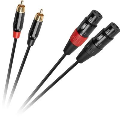 Produktbild von Cabletech XLR - 2RCA Verbindungskabel 1m