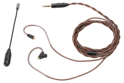 Produktbild von IEM-Kabel für SE215, SE315, SE425, SE535 und SE846 mit abnehmbarem Mikrofon – MMCX-Kabel, 1,2 m