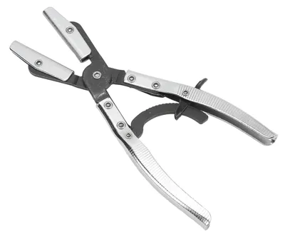 Imagen del producto de Pinza de manguera de 10 pulgadas - Bloqueo automático - Mandíbulas de trinquete - Aplicación universal - Construcción de acero - Mantenimiento seguro - Pinza de sujeción de tubos