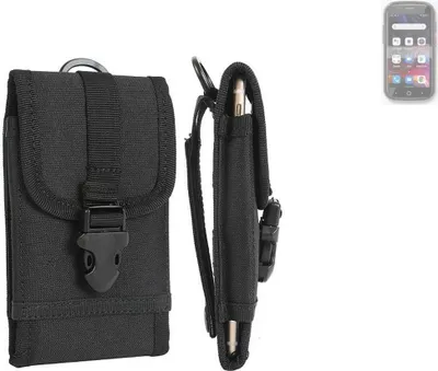 Produktbild von K-S-Trade Holster Handy Hülle kompatibel mit Unihertz Jelly 2E Holster Handytasche Gürtel Tasche Schutz Hülle Robust Outdoor schwarz
