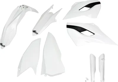 Produktbild von Verkleidungskit UFO PLAST 8-teilig Verkleidungssatz Kunststoff mit Gabelschutz für Husqvarna FE TC TE TX 125 - 450 ccm Bj. 2016, Farbe:weiß OEM