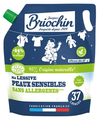 PŁYN DO PRANIA DLA SKÓRY WRAŻLIWEJ (KONCENTRAT) (UZUPEŁNIENIE) ECO 1,7 L (37 PRAŃ) - BRIOCHIN