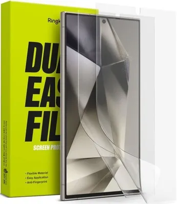 Produktbild von Hydrogel-Bildschirmfolie für Galaxy S24 Ultra, Ringke Dual Easy Film Full Cover, 2 Stück