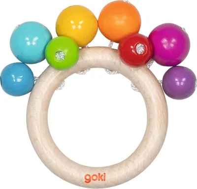 Produktbild von goki Greifling Regenbogenperlen I