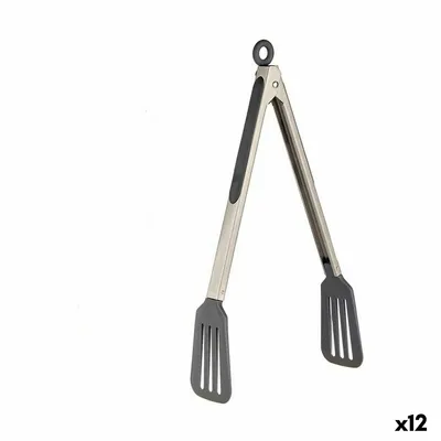 Obrázek produktu pro Kuchyňské kleště 33 cm z nerezové oceli (12 kusů)