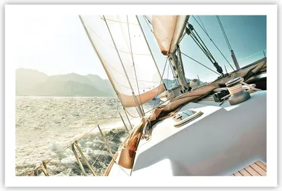 Produktbild von Poster - Poster ohne Rahmen - Yacht Segeln So - 91,5x61 cm - Wand Bild - Wanddeko - Wandbilder - Kunstposter - Wandposter - Bilder - Kunstdruck - Wanddekoration - Wandbild - P2XAA91x61-4847