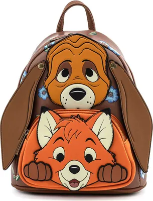 Image de Loungefly - Plecak Disney Fox and Hound Copper Todd 26cm dla dzieci i młodzieży