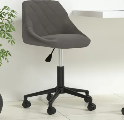 Produktbild von Bürostuhl Drehbar Dunkelgrau Samt - Bürostühle CC19342