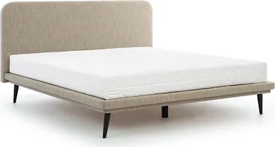 Produktbild von Braunes Polsterbett Schlafzimmer Betten Designer Textilbetten