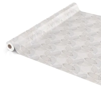 Tischdecke Wachstuch Blumen Beige Robust Wasserabweisend Breite 140 cm Länge 500 cm, Hauptbild