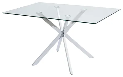 Produktbild von home24 Esstisch - Glas / Stahl - Chrom