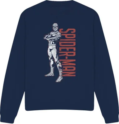Produktbild von Spider-Man - Sweatshirt für Herren/Damen Uni TV3854 (L) (Marineblau)