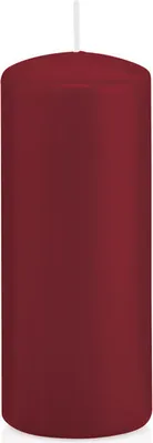 Produktbild von 24 Stumpen Kerzen Bordeaux 10 x 4,8 cm (H x D) deutsche Marken Kerzen aus 100% Paraffin Wachs in er RAL Kerzen Qualität