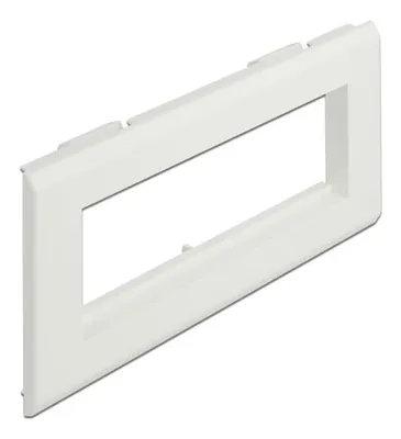 Produktbild von DeLOCK Easy 45 Modulträger für Geräteeinbaukanal 175 x 80 mm, Weiß, Acrylnitril-Butadien-Styrol (ABS), Schraubenlos, Matte, 175 mm, 20 mm